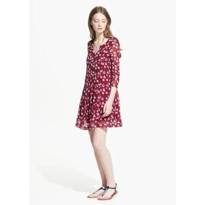 MNG by Mango Women's Floral‎ Print Short Dress Size Medium (6) Multicolor